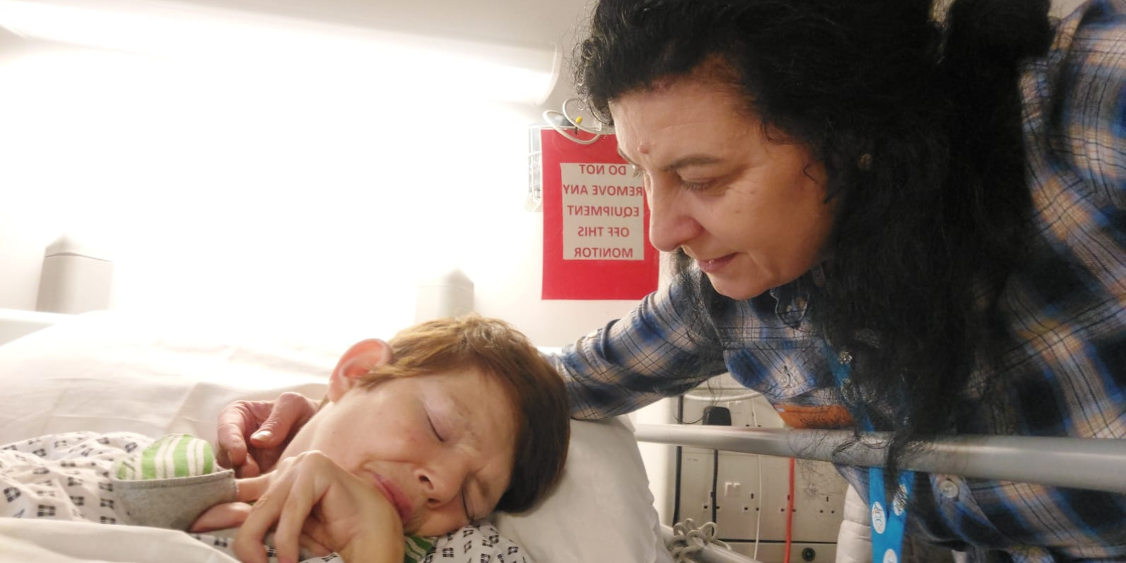 Sanja, a care worker from the barnet branch visiting a sleeping client